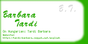 barbara tardi business card